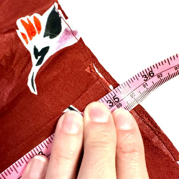 Rebecca Taylor Paintbrush Floral Silk Blend Dress Cabernet Combo - Picture 11 of 11